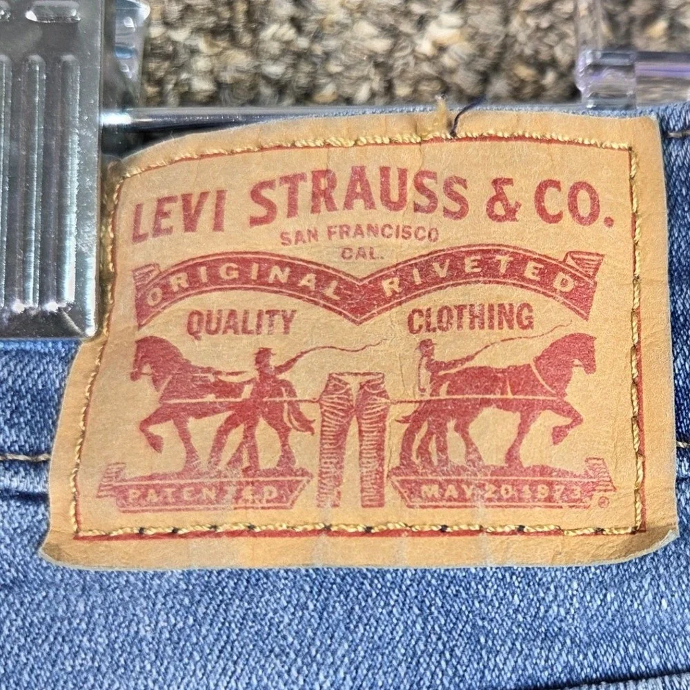 Levi 721 High Rise Skinny Jeans Men 33 Blue Medium Wash Denim Pants